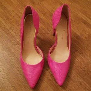 Jessica Simpson HOT PINK HEELS